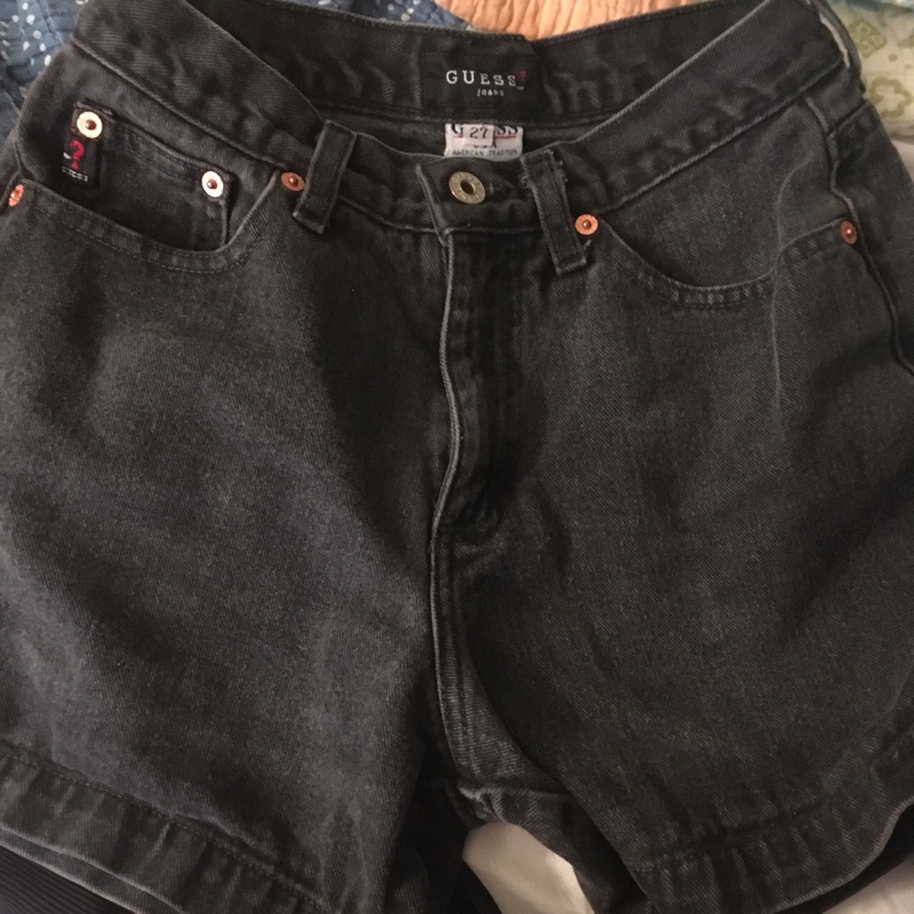 Guess denim shorts.